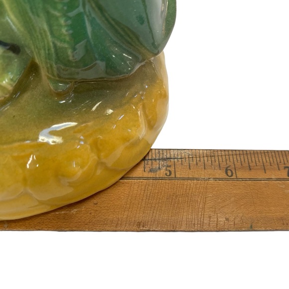 Vintage 1950  Metro Ware Asian Themed Green Ceramic Lamp Base man woman kitsch - Picture 7 of 9